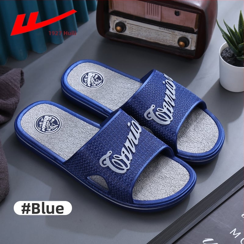 Мъжки PVC пантофи за вътрешна употреба, нехлъзгаща се дебела подметка, отворен пръст, инжекционно формовани