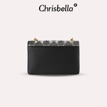 Crossbody torba s lancem i kristalima, retro naglasak, PU materijal, kvadratna mala torba, proljeće 2025, svakodnevna upotreba