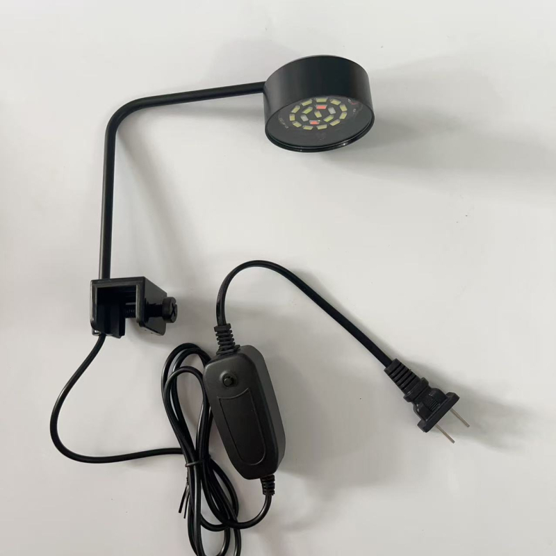 LED klips svjetlo za akvarij, USB napajanje, svjetlo za vodene biljke, 8W, 170 g, podesiva jačina svjetla