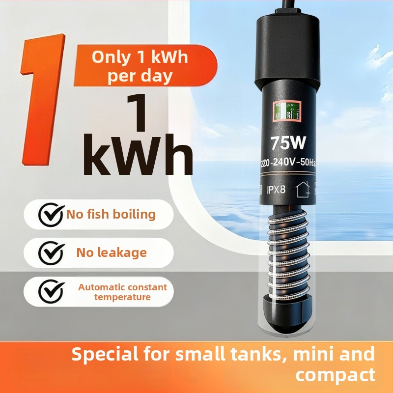 Akvarijná vykurovacia tyč, automatická konštantná teplota, sklenené telo, 25W/50W