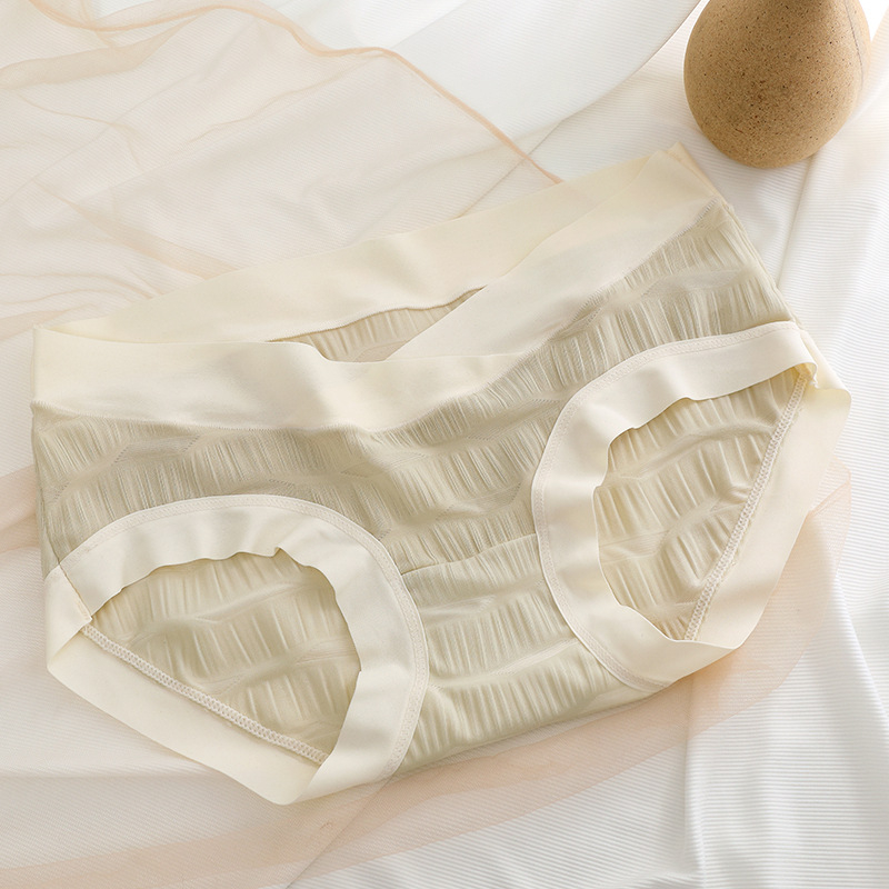 Kismama alsónemű – Ice Silk anyag, középmagas derekú, gyorsan száradó, antibakteriális, 100% selyem bélés