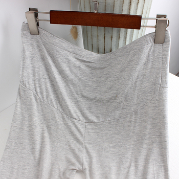 Kismama crop nadrág pocak-támasztással, vékony nyár, modal-pamut keverék, szoros szabás