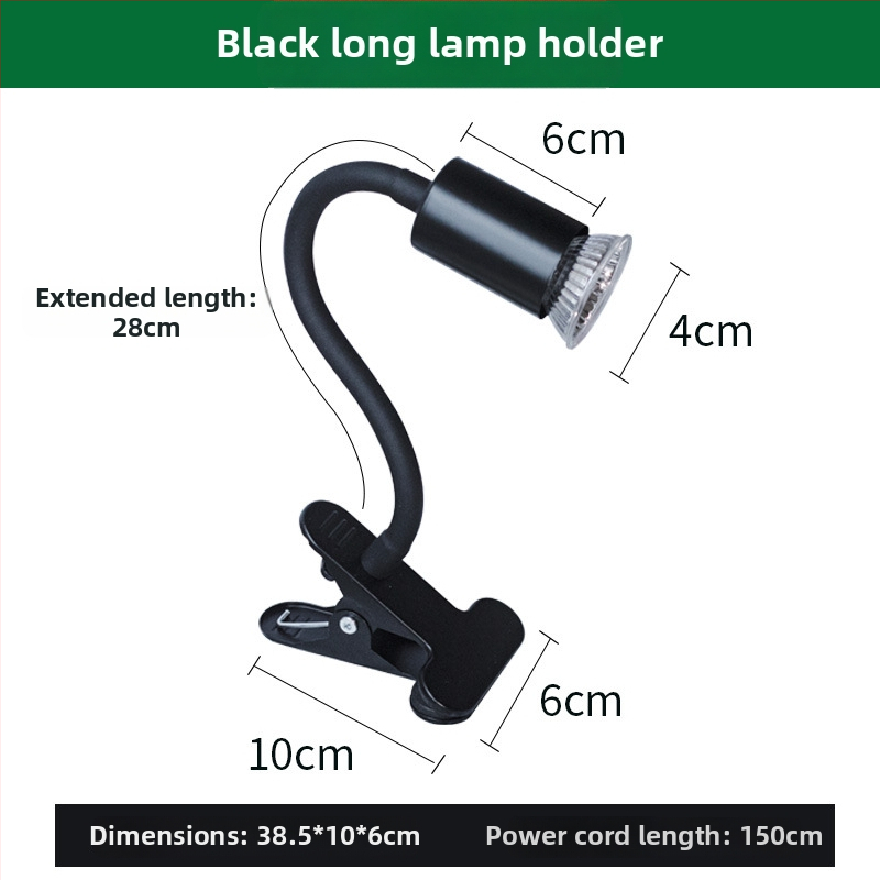 3-v-1 UVB lampa pre korytnačky a plazy v teráriu – ABS materiál, 25W, vykurovanie a sterilizácia, svorková lampa