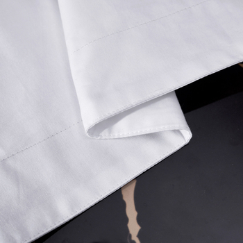 Négy darabos pamut szatén ágynemű készlet, egyszínű, Twill szövés, 2000–2500 g/m², reaktív festés, hotell-stílus