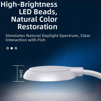 LED lampa za akvarij s klipsom za stolnu upotrebu - PC materijal, klips dizajn, svjetlo za rast