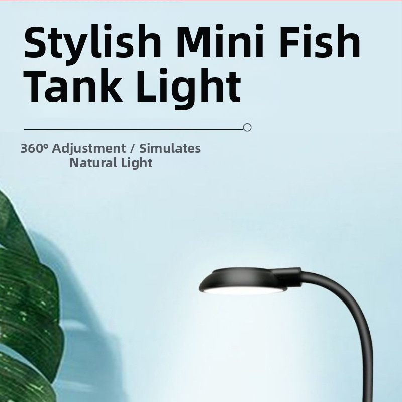 LED lampa za akvarij s klipsom za stolnu upotrebu - PC materijal, klips dizajn, svjetlo za rast