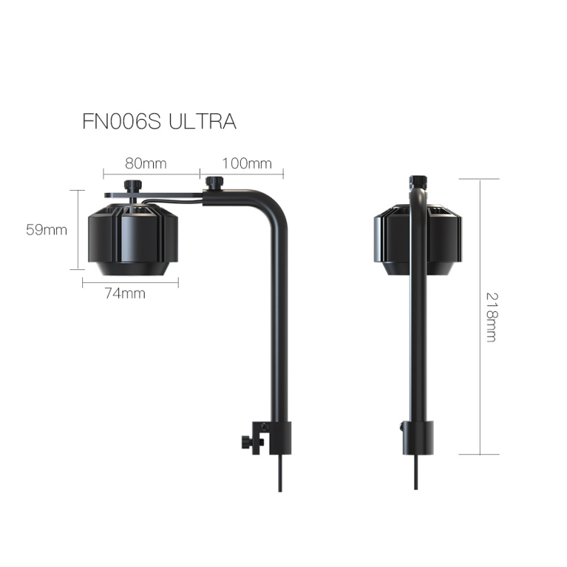 Akváriumi LED világítás vízinövényekhez — teljes spektrum, 10W, alumínium ötvözet, időzítés