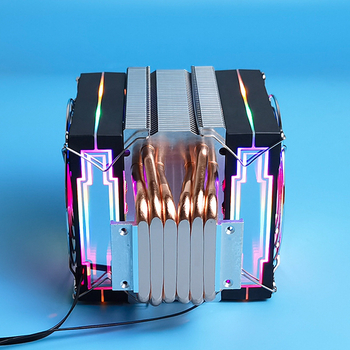 Ψύκτης για ημιαγωγούς, κατασκευή από χαλκό και αλουμίνιο, 2/4/6 σωλήνες θερμότητας, αερόψυξη, θόρυβος 25 dB