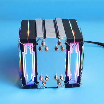 Ψύκτης για ημιαγωγούς, κατασκευή από χαλκό και αλουμίνιο, 2/4/6 σωλήνες θερμότητας, αερόψυξη, θόρυβος 25 dB