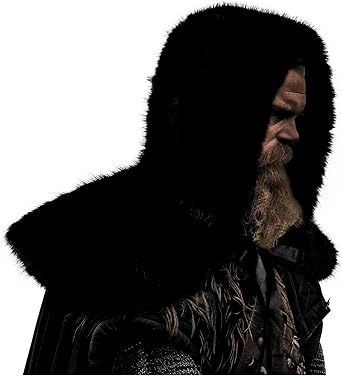 Σετ φουλάρι και καπέλο από γούνα, μονόχρωμο, unisex, ενήλικες