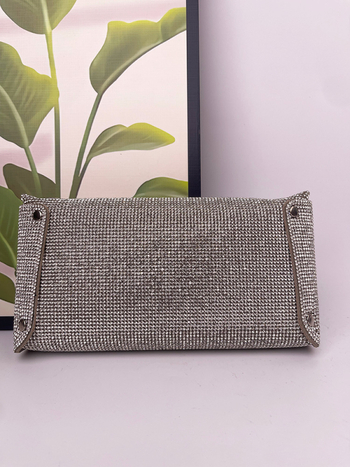 Večernja clutch torbica s poklopcem, PU materijal, PU podstava, vodoravni kvadratni oblik, otvaranje poklopcem