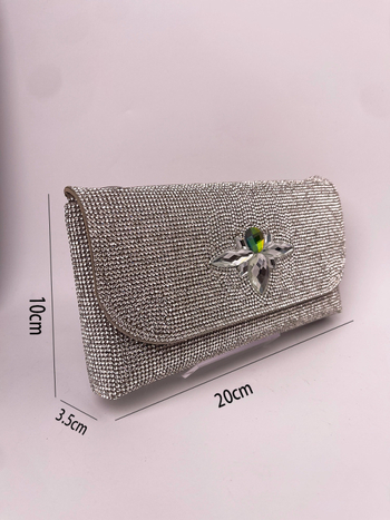 Večernja clutch torbica s poklopcem, PU materijal, PU podstava, vodoravni kvadratni oblik, otvaranje poklopcem