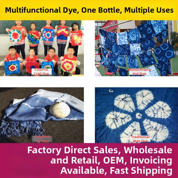 Tie-Dye DIY инструментален комплект за деца, бутилкови течни бои с минерални пигменти, без варене, капацитет 50, марка Tips