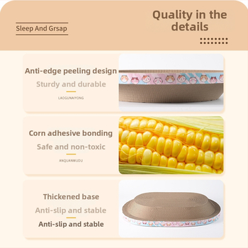 Kör alakú macska karmoló tábla beépített karmoló tálcával, kopásálló hullámtartó kartonból, 20 darabos csomag, Sheng Lun Pet