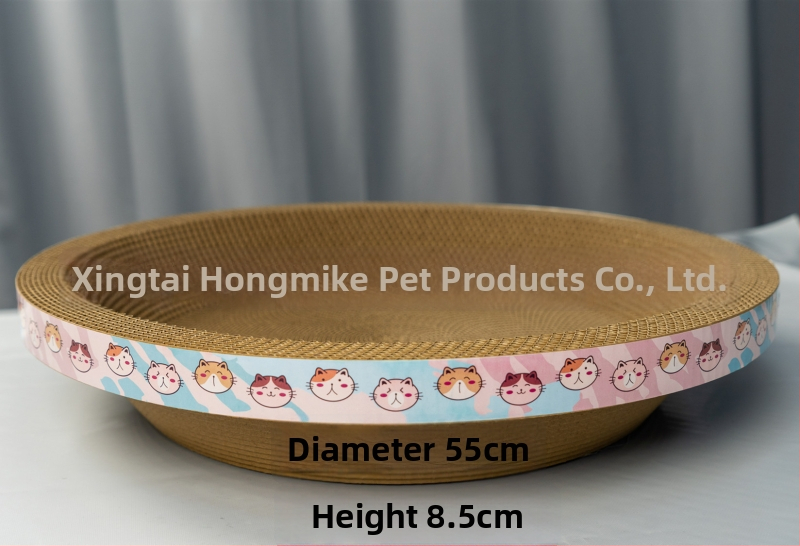 Kör alakú macska karmoló tábla beépített karmoló tálcával, kopásálló hullámtartó kartonból, 20 darabos csomag, Sheng Lun Pet