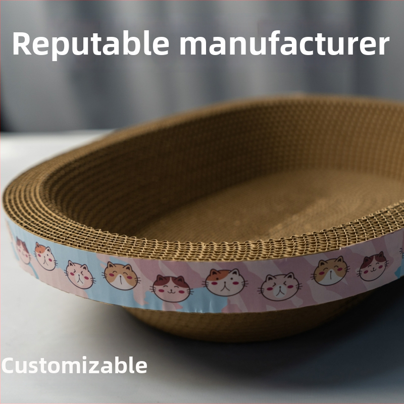 Kör alakú macska karmoló tábla beépített karmoló tálcával, kopásálló hullámtartó kartonból, 20 darabos csomag, Sheng Lun Pet