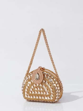 Éjszakai party retikül kristályokkal, vízszintes négyszög alakú forma, zár, belső zseb a telefon számára, poliészter bélés