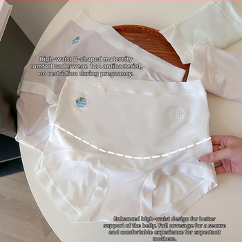 Kismama fehérnemű, magas derék, terhesség középső- és késői szakaszára, antibakteriális bambuszrostos anyag, pamut bélés