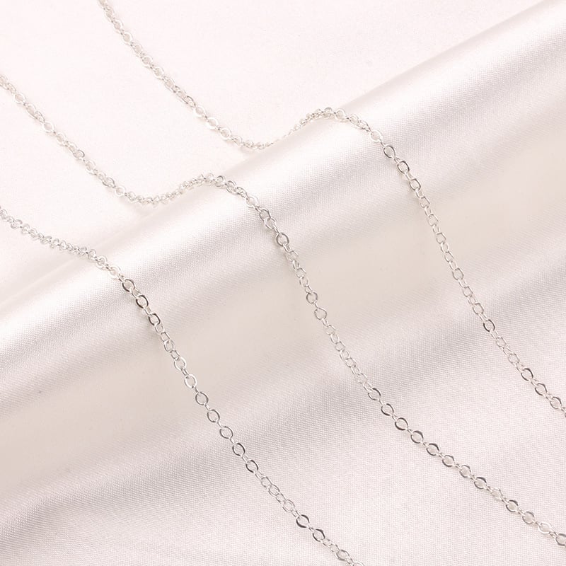 Zlatá naplnená retiazka s guličkami, tenký plochý O-uzol, 14K/18K zlaté vyplnenie, meďové jadro, elektroplatovanie pre šperky DIY