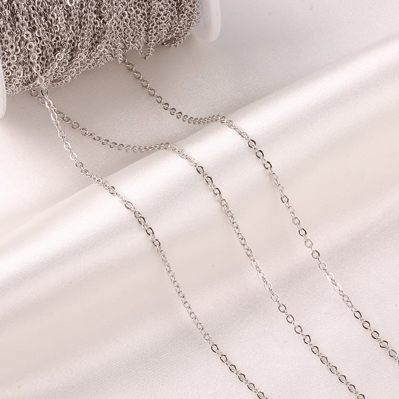 Zlatá naplnená retiazka s guličkami, tenký plochý O-uzol, 14K/18K zlaté vyplnenie, meďové jadro, elektroplatovanie pre šperky DIY