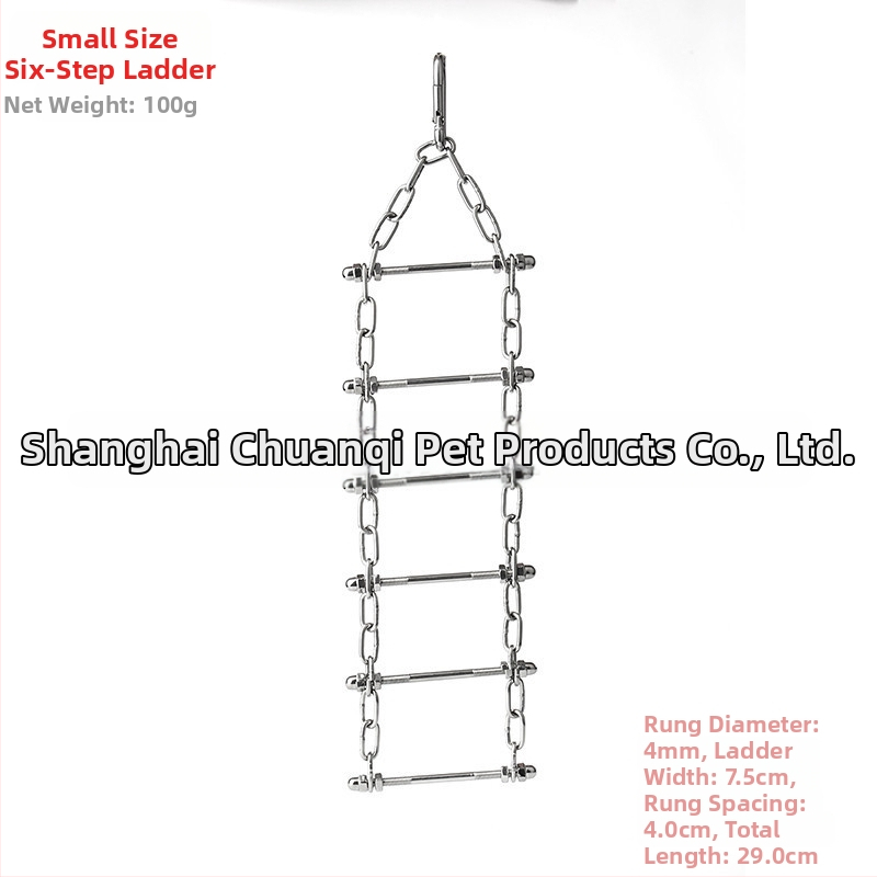 Jucărie de antrenament pentru papagal, din oțel inoxidabil 304 – plasă de cățărare pentru mestecare și pandantiv de expoziție
