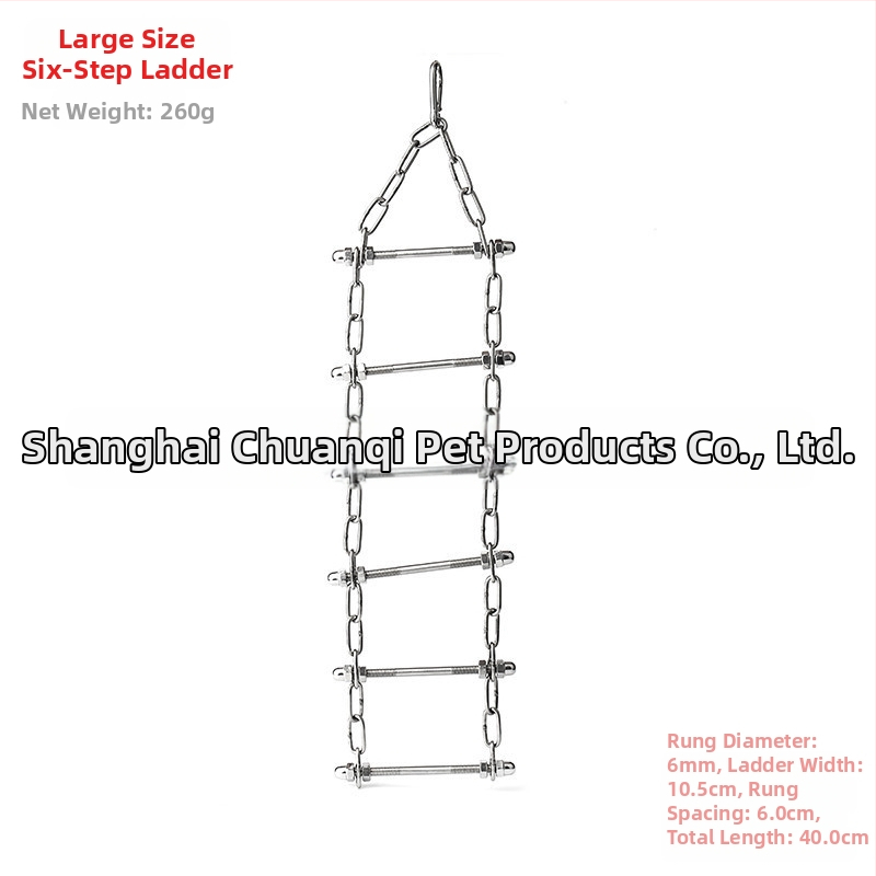 Jucărie de antrenament pentru papagal, din oțel inoxidabil 304 – plasă de cățărare pentru mestecare și pandantiv de expoziție