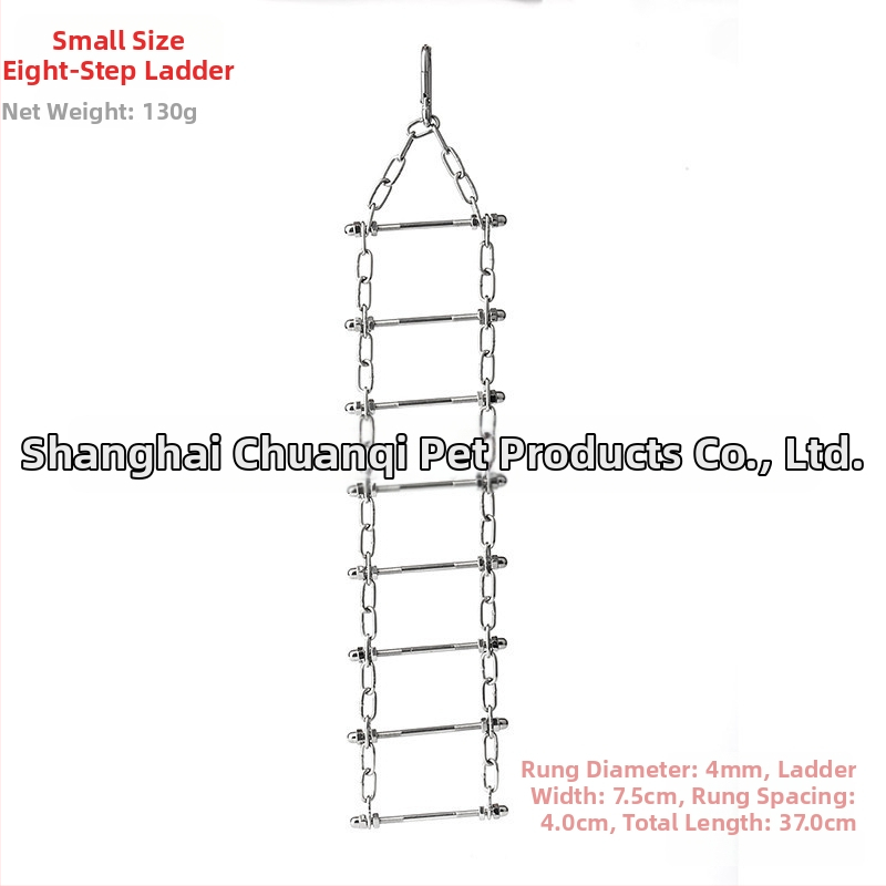 Jucărie de antrenament pentru papagal, din oțel inoxidabil 304 – plasă de cățărare pentru mestecare și pandantiv de expoziție