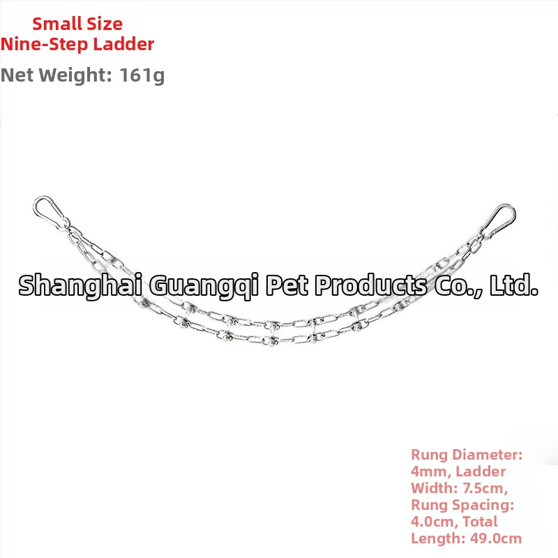 Jucărie de antrenament pentru papagal, din oțel inoxidabil 304 – plasă de cățărare pentru mestecare și pandantiv de expoziție