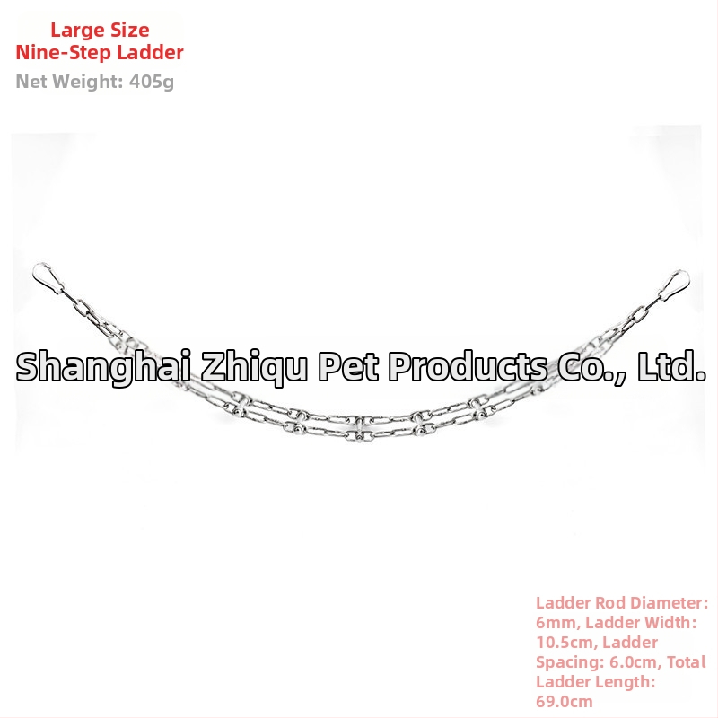 Jucărie de antrenament pentru papagal, din oțel inoxidabil 304 – plasă de cățărare pentru mestecare și pandantiv de expoziție