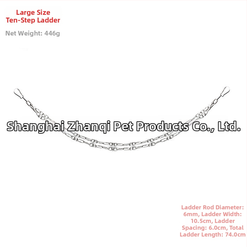 Jucărie de antrenament pentru papagal, din oțel inoxidabil 304 – plasă de cățărare pentru mestecare și pandantiv de expoziție