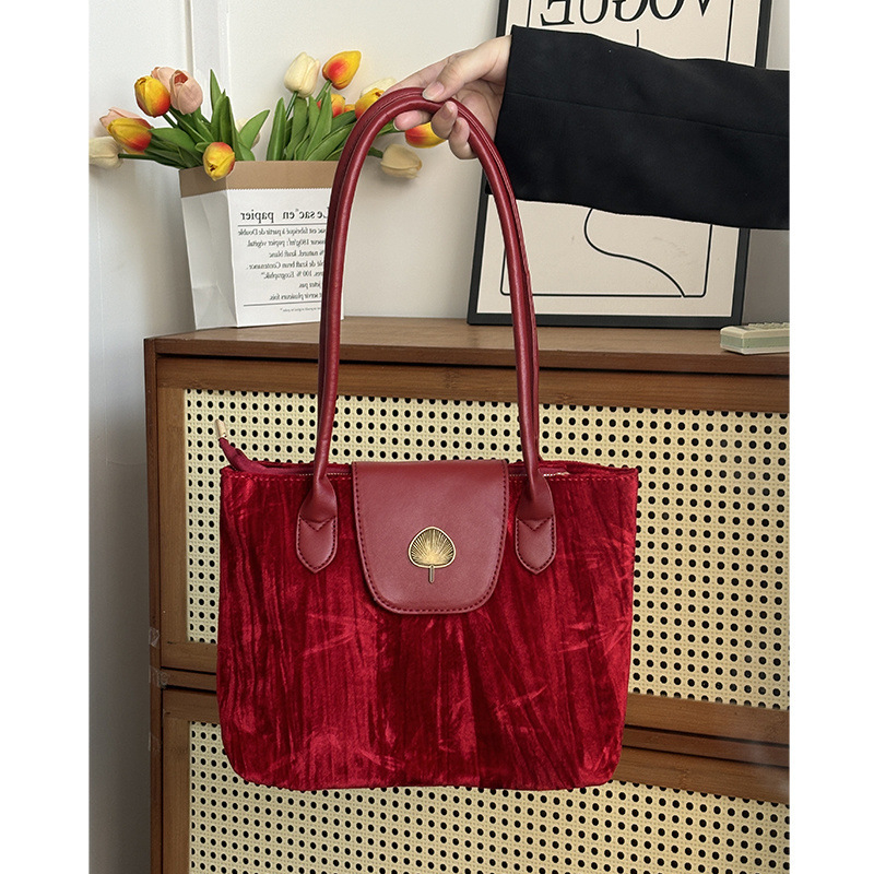 Corduroy tote táska, Mix-and-Match stílus, cipzáros zárás, műbőr bélés, szabadidős vagy utazási használatra