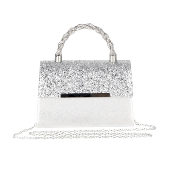 PU gyémánt táska, hónalj-stílus, vízszintes négyzetes forma, flap zárás, estélyi táska