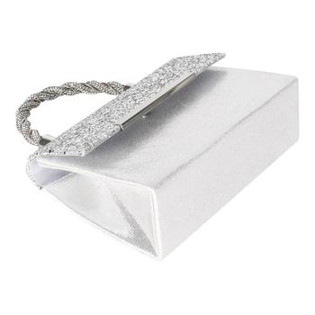 PU gyémánt táska, hónalj-stílus, vízszintes négyzetes forma, flap zárás, estélyi táska