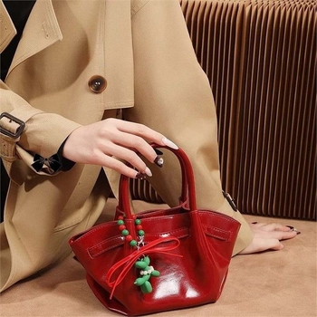 Torba PU Bucket Bag, Mala veličina, Unisex stil, Proljeće 2025, Svakodnevna upotreba
