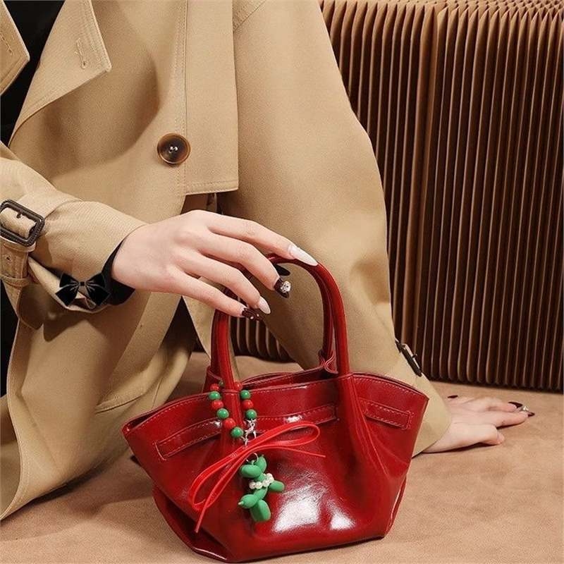 Torba PU Bucket Bag, Mala veličina, Unisex stil, Proljeće 2025, Svakodnevna upotreba