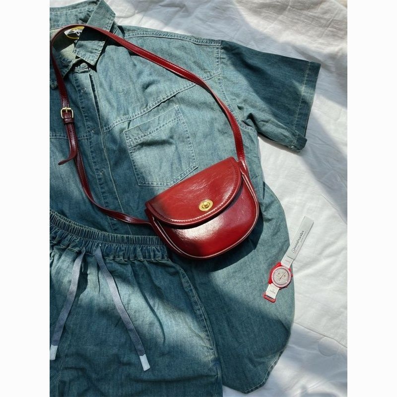 Torba preko ramena u stilu sedla, unisex stil, PU materijal, proljeće 2024, svakodnevna uporaba