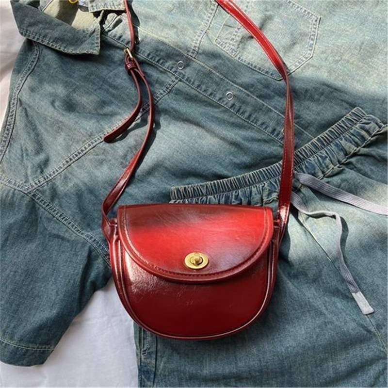 Torba preko ramena u stilu sedla, unisex stil, PU materijal, proljeće 2024, svakodnevna uporaba