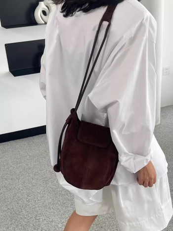 EELHOE PU bucket bag s poklopcem za svakodnevnu upotrebu – jesen 2025