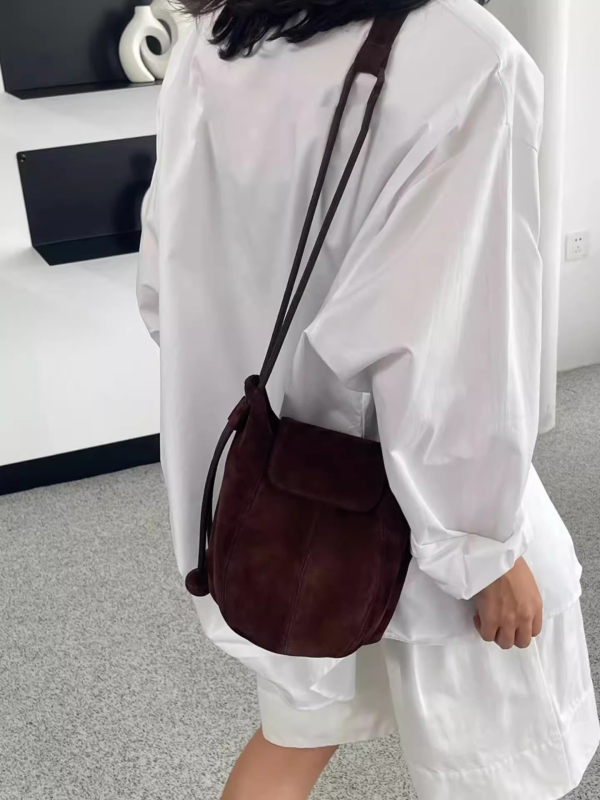 EELHOE PU bucket bag s poklopcem za svakodnevnu upotrebu – jesen 2025