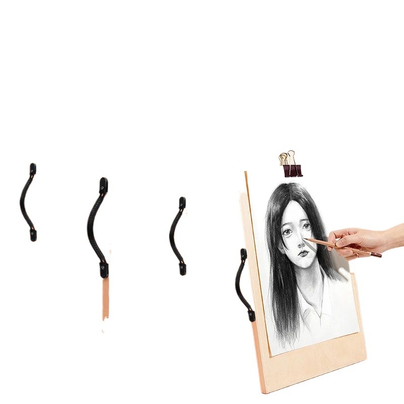 Fából készült rajztábla és molbert, hordozható, keményfa rajztábla művészeti hallgatók számára
