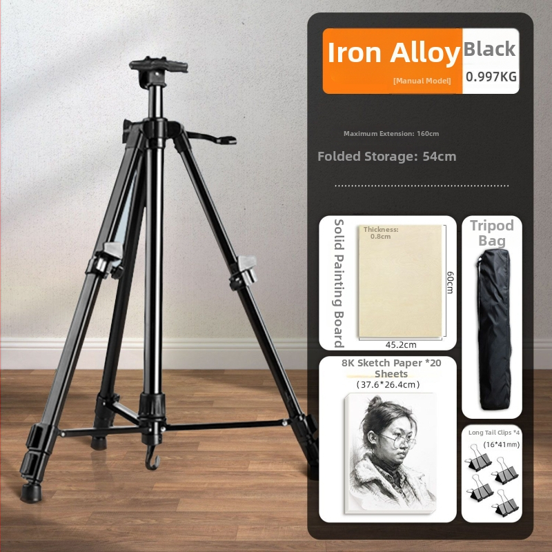 Fából készült rajztábla és molbert, hordozható, keményfa rajztábla művészeti hallgatók számára