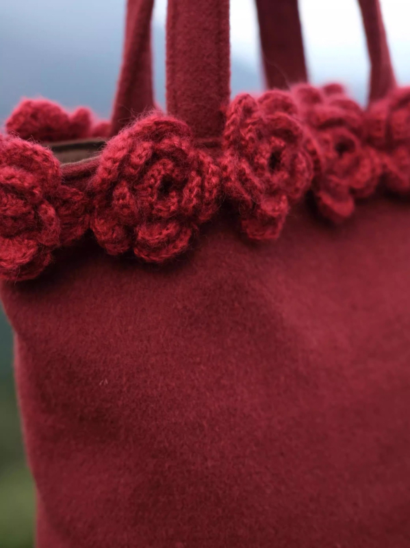Baršunasta bucket bag torba, u stilu književne kineske, za svakodnevnu uporabu, proljeće 2025