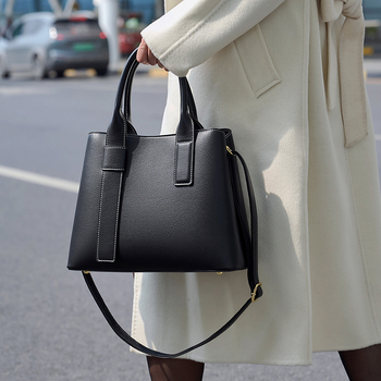 PU tote torba, gradski stil, zatvaranje na zip, vodoravni kvadratni oblik, unutarnji džep sa zatvaračem i džep za identifikacijsku karticu