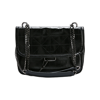 PU torbica s lancem za ramena, poklopac, magnetskim zatvaranjem, vertikalnog kvadratnog oblika, unutarnja pretinica sa zatvaračem