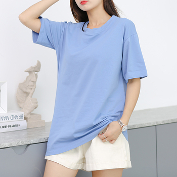 Pidžama s jastučićem za prsa, 95% pamuk, okrugli izrez, kratki rukav, slobodan kroj