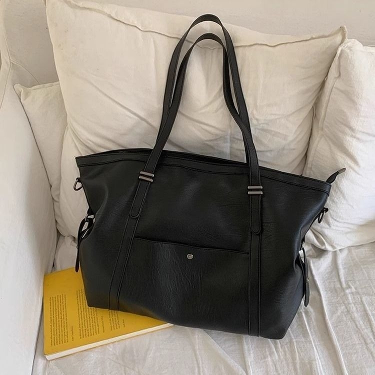 Tote torba, retro casual za svakodnevnu vožnju i putovanja, PU materijal, velik kapacitet, zatvaranje na zip, unutarnji džep sa zipom