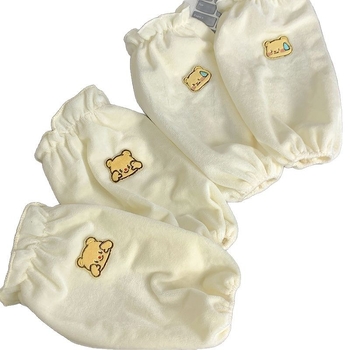 Navlake za rukave - Slatka pliš Butter Bear, za sve sezone, protiv prljavštine, pamuk, unisex za odrasle