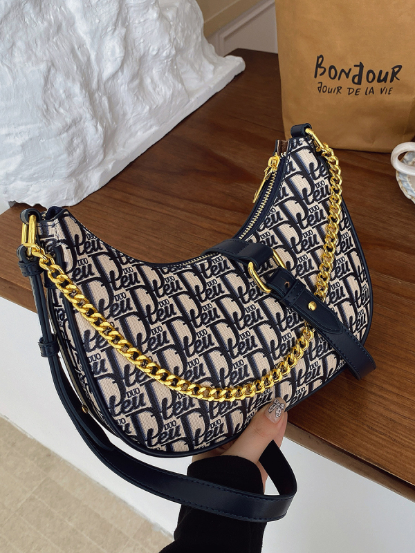 Torba ispod pazuha, gradski stil, PU koža, dumpling oblik, zatvarač