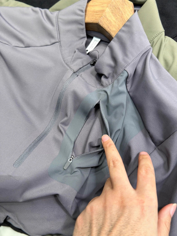 Muški najlon dugi rukav T‑shirt s uspravnim ovratnikom, tanak, proljeće–jesen