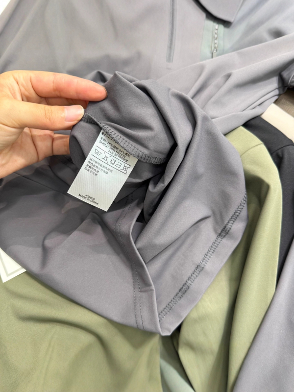 Muški najlon dugi rukav T‑shirt s uspravnim ovratnikom, tanak, proljeće–jesen